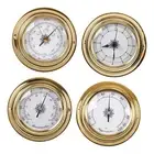 4Pcs Thermometer Hygrometer Barometers Clock Weather Stations Portable Weather
