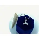 Mermaid Sterling Silver Tail Necklace Whale Tail Fish Tail Gift for Ocean lover