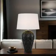 Madrid Ceramic Table Lamp in Black and White