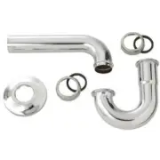 Master Plumber 453-043 MP Kitchen P-Trap, 1-1/2-Inch, Chrome