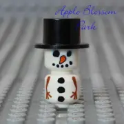 NEW Lego Mini SNOWMAN Minifigure - Christmas Santa Friend Frosty w/Black Top Hat