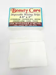 50 Hair Removal Waxing Wax Strips Epilator Depilatory Face upperlips 4.5" X 3"