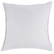100% Premium Cotton Home Decor Cushion/Throw Pillow (With Insert) Silver
