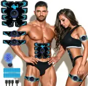 Abs Muscle Portable Toner EMS Trainer Stimulator Workout Gears 8 Mode 19 Levels