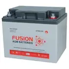12V 50AH Fusion AGM Deep Cycle AGM Golf Buggy, Mobility Scooter Battery