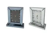 CLEARANCE - Mirrored Table Clock - 2 Colours Available