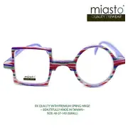 MIASTO "STUDIO" SQUARE ROUND OVAL READING GLASSES+1.50 FUN & COLORFUL (SMALLER)