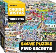 QUOKKA 1000 Piece Jigsaw Puzzle for Adults Cruise Vistas – Premium Box Packaging with Extra Fun Challenges, Stunning Scenic Animal Puzzle, Perfect for Relaxation, Creativity & Gift Giving