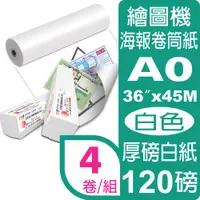 在飛比找PChome24h購物優惠-彩之舞 120g (A0) 4卷/組 日本進口特級厚磅白紙 