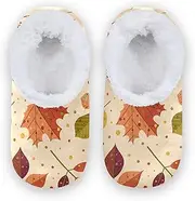 [Caihoyu] Slippers for Kids Girls Boys Fuzzy Fleece Anti-Slip Rubber Sole Lightweight House Shoes Bedroom Home Office Travel Yoga