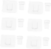 HOUDERCO Self Adhesive Shelf Pegs 24pcs Set Adhesive Shelf Support Easy to Apply No Hole Required