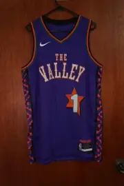 Devin Booker Phoenix Suns "The Valley" Purple Nike NBA Jersey - Size Large
