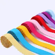 5Yards Elastic Band Lace Tooth Bra Underwear Straps Clothing Sewing Fringe DIY