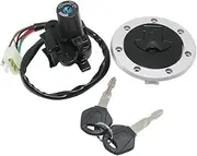MZBZUTEDEE Motorcycle Ignition Key Switch Fuel Gas Cap Seat Lock Kit Fit for Kawasaki ZX900 Ninja ZX-9R 1994 1995 1996-1999 ZX-7RR ZX-7R ZX750