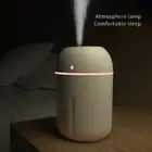 - 330ML Mini Ultrasonic Humidifier Silent USB Essential Oil Diffuser (White)