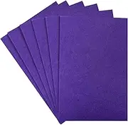HaoFeiJH Purple Felt Fabric Sheets - 6PCS Felt Squares - 8x12 A4 Stiff Felt Squares, 1 Colors Felt Papers, 2mm Felt for Sewing, Patchwork, Decoration, DIY Craft Felt