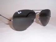 NEW RAY BAN AVIATOR Sunglasses 3025 004/71 GUNMETAL/GREY GRADIENT 62MM AUTHENTIC