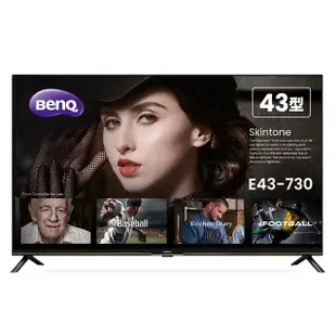 【BenQ】43型 Android 11低藍光不閃屏護眼4K連網大型液晶顯示器(E43-730)