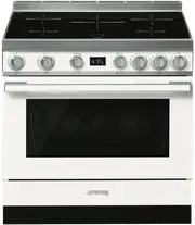 Smeg Portofino 90cm Induction Upright Cooker White
