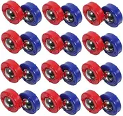 POPETPOP 24pcs Mini Shuffleboard Pucks Replacement Rollers for Tabletop Game Blue Red Safe Enhance Parent Interaction Develop Coordination Creativity