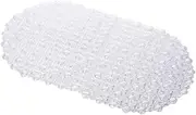 Suction Anti Slip Bath Shower Mat PVC Particles Foot Massage Pad Bathroom Products Mats(White)