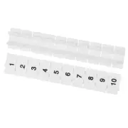 20 Pcs Terminal Marker Strip,ZB6 Terminal Blocks Marking Labels (1-10)