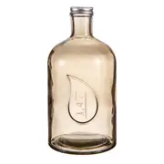 Ladelle Eco Recycled Rustico 1400ml Storage Glass Bottle Container w/ Lid Smoke