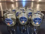 Nounos Yogurt Glass Jars 10 Clean Empty Jars Craft DIY Candle Repurpose storage