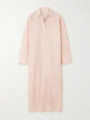 [BY MALENE BIRGER] BY MALENE BIRGER - Perros Striped Organic Cotton-poplin Midi Dress - Pink - DK34 DK 34 Pink