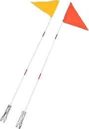 CORHAD Bike Flagpole Kit for Boys and Girls Safety Flags Fiberglass Pole Reflective Mount for Bikes Cycling Safety