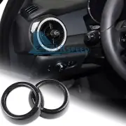 Black Air Outlet Vent Cover REAL HARD Carbon Fiber For Mini F55 F56 F57 14-2023 (for: Mini)