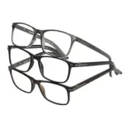 Design Optics By Foster Grant Full Frame Classic Reading Glasses 3 ct +1.25