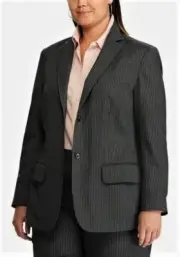 CHAPS women' three Button, Pin striped Jacket, Blazer 3X 24W/24/46