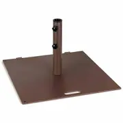 Costway 60cm 23kg Outdoor Umbrella Stand Heavy Duty Patio Umbrella Base Umbrella Holder Brown