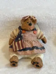 Vintage Russ Bertie the Country Folks Patriotic Bears Betsy Ross & Yankee Doodle