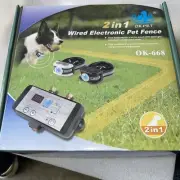 Wired Electronic Pet Fence with 2 Collars