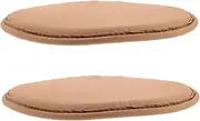 Yardwe Set of Round Seat Mats Outdoor and Indoor Bench Pads Breathable Polyester for Camping Home Office Easy to Clean