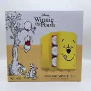 Disney Winnie The Pooh Portable Compact 6 Can 4 Liter Mini Fridge