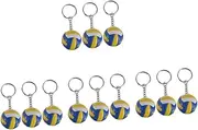 12 pcs Volleyball Key Chains Adorable Sports Key Chain Pendants Durable Material Unique Souvenir for Friends Family Present for Volleyball Lovers