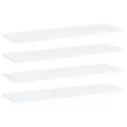 4 Pcs Replacement Boards For Bookshelf Cabinet Chipboard Shelf White 100x30cm