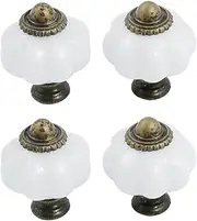 Ceramic Knob,Cabinet,Furniture Pull Handles,Door Pull,Drawer Pull Handle,Cabinet Dresser Drawer Ceramic Pumpkin Knob Pull Handle Grip 4PCS