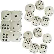Kisangel 18pcs Luminous Dice Glowing Six Sided Acrylic Dice for Party Games Easy to Read Numbers Portable Safe for Tabletop Gaming and Night Events