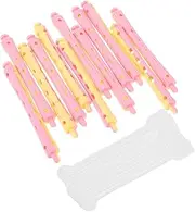 VICASKY 12pcs Flexible Hair Curlers Plastic Perm Rods for Women Versatile Hair Rollers Easy to Use Curling Tools for Beautiful Waves and Curls