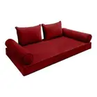 COVER ONLY Model V4 Twin Velvet Contrast Indoor Daybed Mattress Cushion AD369