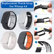 For Whoop 4.0 Soft-Touch Metal+TPU Waterproof SportFlex Replacement Watch Strap