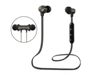 Bluetooth Headset 5.0 Magnetic Sport Wireless Bluetooth In-Ear Bluetooth Headphones HiFi Stereo Deep Bass Headsets-Black
