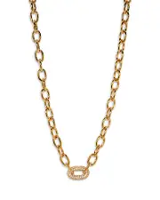 Nadri Alma Pave Link Chain Necklace, 18