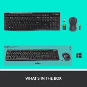 MK270 Wireless Keyboard & Mouse Combo for Windows, 2.4GHz, Compact, Black