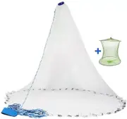 Red Pesca Americana Hecha a Mano En Agua Salada Con Pesas Zinc Real Resistentes