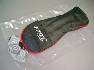 Titleist Cat Synthetic Leather UT Head Cover Black Red White Utility Japan